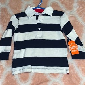 Long sleeve button up baby boy shirt
